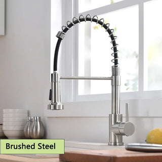 Barb - Pull Down Swivel Spout Kitchen Tap Hot/Cold Water