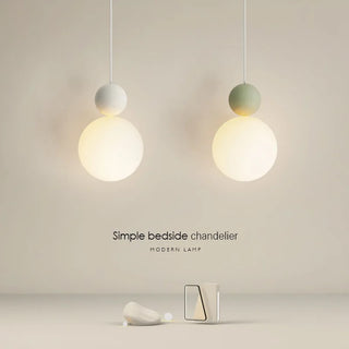 Telde - Modern Minimalist LED Hanging Double Ball Pendant Ceiling Light