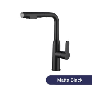 Meda - Modern Single Handle Swivel Pull Out Mixer Kitchen Tap