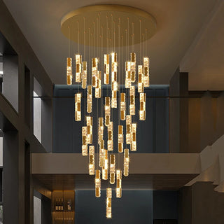Elnur - Hanging Crystal Pendant Ceiling Chandelier