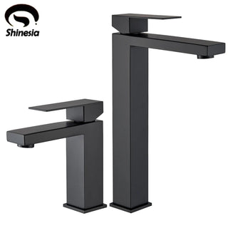 Fasin - Bathroom Faucets Stainless Steel Basin Faucet Tall And Short Deck Mounted