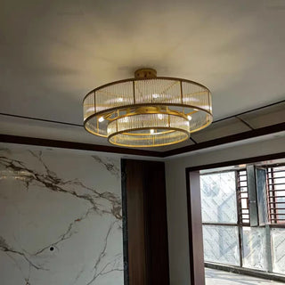 Lunaria - Luxury Suspension Luminary Round & Linear  Crystal Chandelier