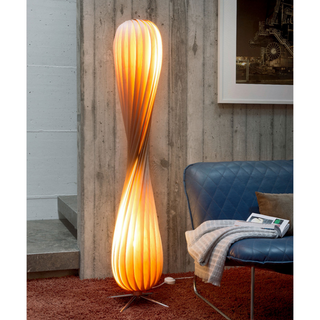 Sylvian - Wooden Curved Shade Floor Lamp