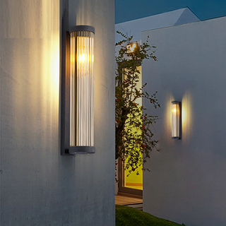 Ronnda - Rustic Vintage Outdoor IP65 Solar Sconce Wall Light
