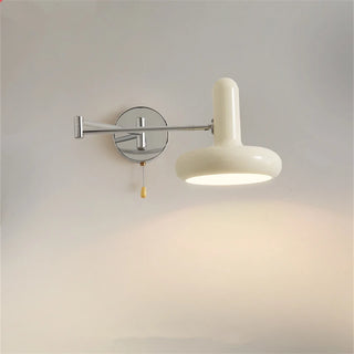 Royale - Retractable Pull-Switch Modern White Wall Light