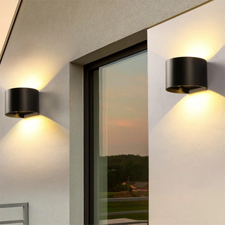 Lewella - Semicircle Waterproof Black Outdoor RGB APP Controlled Wall Light