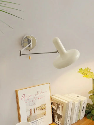 Schwart - Retractable Pull-Switch Modern White Wall Light
