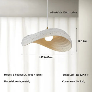 Lisbon - Minimalist Macron Droplight Hanging Patterned Shade Pendant Light