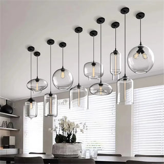 Millie - Transparent Glass Bubble Led Pendant Lights
