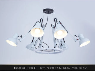Cadman -  Industrial Spider Spotlight Ceiling Light Chandelier
