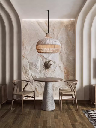Tubas - Nordic Pastoral Rattan Weave Hanging Ceiling Light