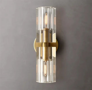 Neriah - Modern Linear Glass Cylindrical Up Down Wall Light