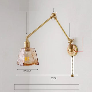 Cortez - Extending Long Arm Copper Wall Lamp