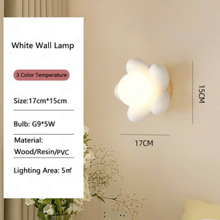 Phyllida - Flower Resin Modern Wall Light