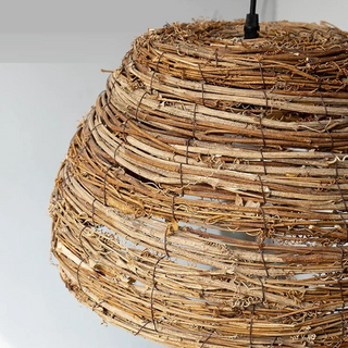 Malorie - Wicker Rattan Round Pendant Ceiling Light