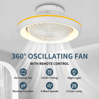 Lexy - Modern Dimmable Quiet Ceiling Fan with LED Lighting