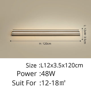 Yestine - Stripe Gold Modern LED Outdoor Wall light Bar