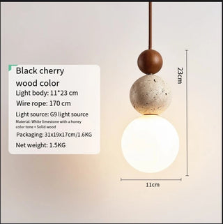 Yulia - Minimalist Modern Stone Hanging Pendant Ceiling Light