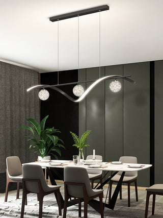 Nuri - Modern Hanging Round Ring Cluster Ceiling Chandelier