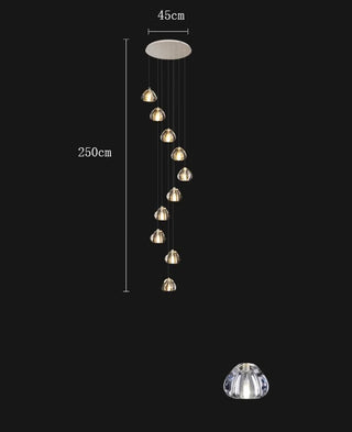 Eddy - Crystal Pendant Hanging Chandelier