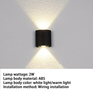 Kenndra - Hex Shaped Up/Down Outdoor Wall Light