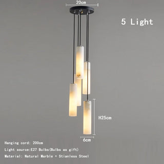 Fiorella - Modern Minimalist Marble Hanging Chandelier