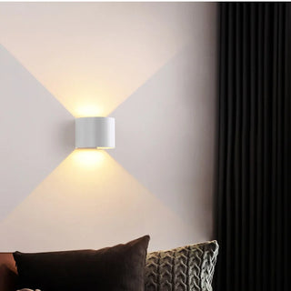 Lewella - Semicircle Waterproof Black Outdoor RGB APP Controlled Wall Light