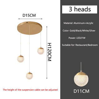 Heloisa - Spiral Hanging Ceiling Pendant Chandelier