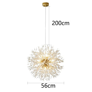 Acura - Dandelion Wire LED Rectangle Base Hanging Chandelier
