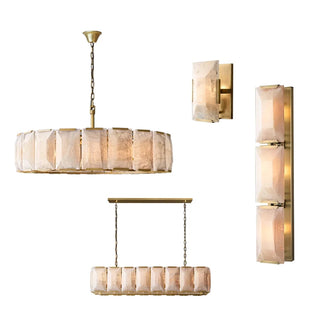 Auralis - Retro Vintage Marble Shade Ceiling Light Chandelier