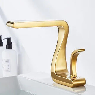 Karas - Modern Curved Single Lever Basin Mixer Tap