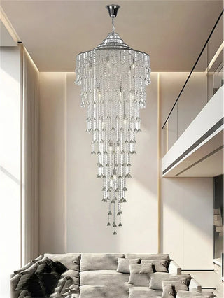 Orabella - Modern Glam Crystal Beaded Pendant Chandelier – Ideal for Foyers & Living Spaces