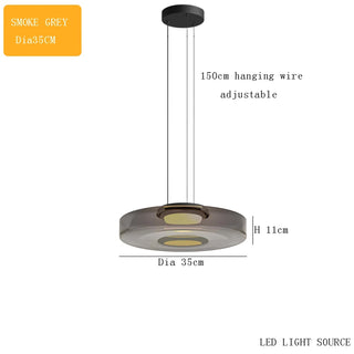 Halley - Modern Levels Series Island Glass Pendant Light
