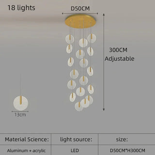 Elena - Hanging Ceiling Pendant Chandelier