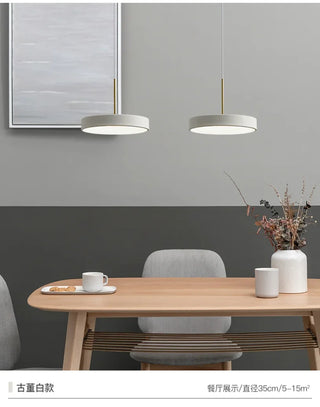 Irina - Nordic Modern Round Hanging Pan Style Thin LED Ceiling Light