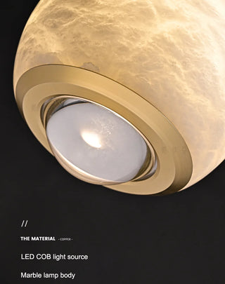 Amal - Cream Marble Ball LED Pendant Ceiling Light
