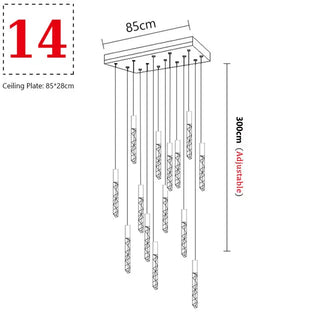 Rufus - Crystal Pendant Ceiling Chandelier