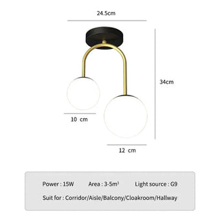 Turmero - Modern Double White Circle Pendant Hanging Ceiling Light