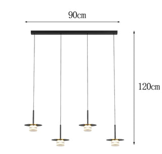 Borama - Modern Industrial Multi Head Black Hanging Pendant Ceiling Light