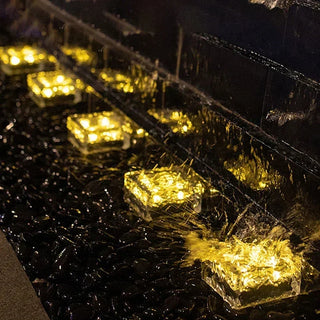 Zandra - Solar Brick Ice Cube Outdoor Light