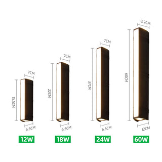 Aerona - Modern Long Outdoor Entrance Wall Light