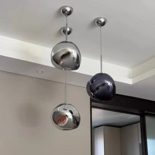 Zofia - Modern Hanging Round Coloured Glass Hanging Pendant Ceiling Light