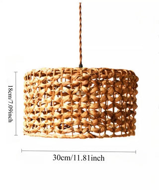 Bray - Round Handmade Rattan Wicker Hanging Ceiling Light