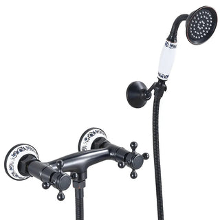 Calley - Vintage Bathtub Mixer Tap Set with Handheld Shower