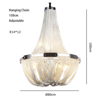 Ayzal - Modern Tassel Chain Hanging Chandelier
