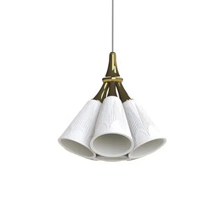 Adelphi - Hanging Ceiling Lamp in Translucent White Porcelain
