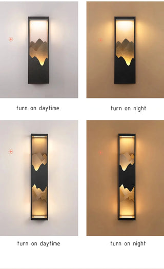 Atticus - Modern Layered Cuboid LED Outdoor Lamp