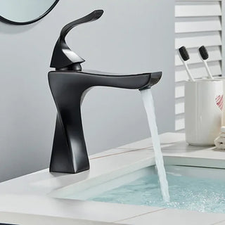 Melony - Twisted Bathroom Single Handle Basin Tap