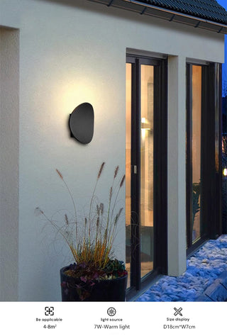 Dovur - Black Outdoor Square LED Wall Light