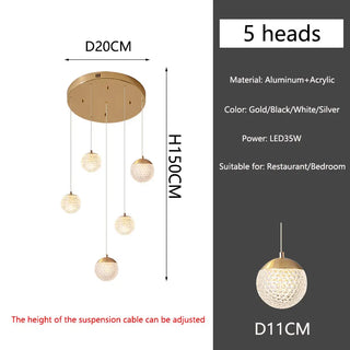 Heloisa - Spiral Hanging Ceiling Pendant Chandelier
